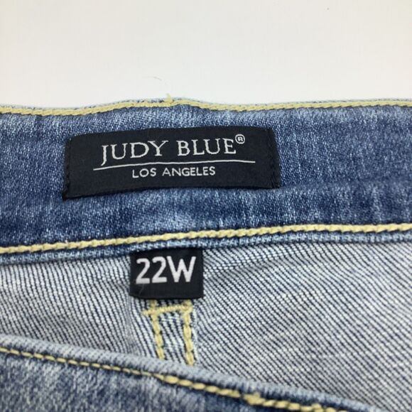 Judy Blue Womens Mid Rise Boot‎ Cut Denim Jeans Blue Size 22 NWT - Picture 10 of 13